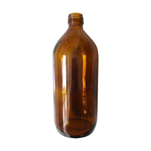 Brown Plain Pharma Glass Bottle, Screw Cap