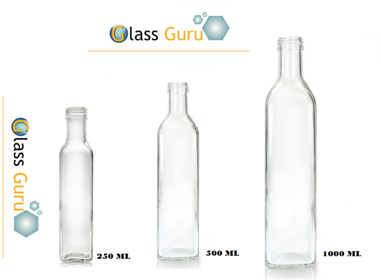 Flint 1000 ML glass oil marasca bottle