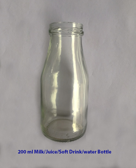 Transparent 200 Ml Juice Bottle