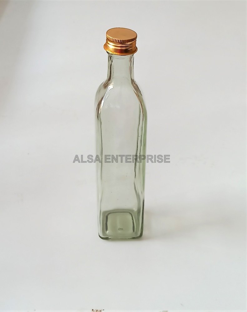 500ml Glass Oil Bottle, Square