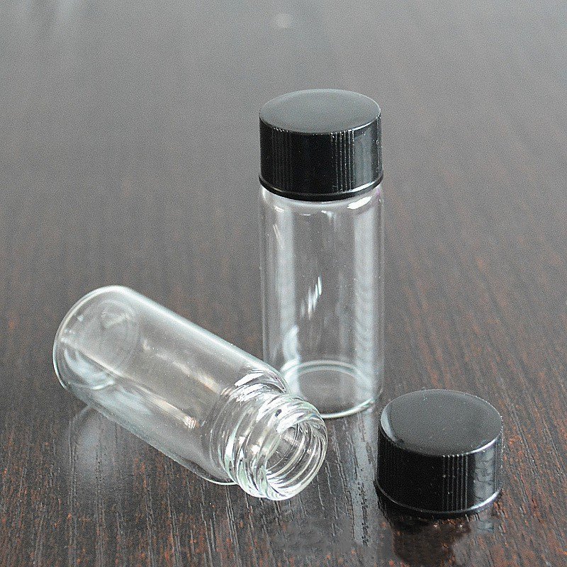 Screw Cap Transparent Tubular glass bottle, 10 ml