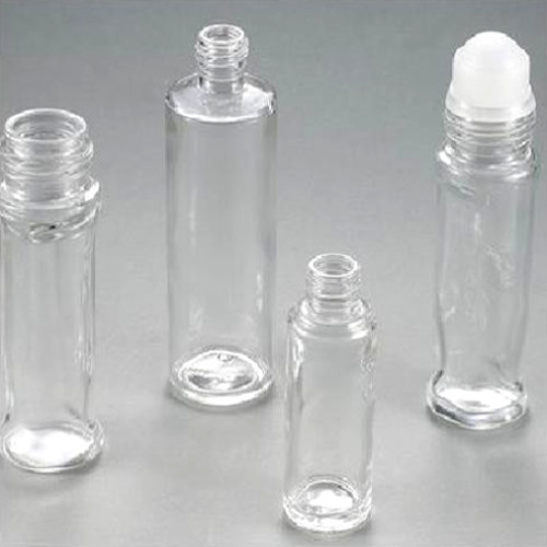 Transparent Glass Roll On Bottle