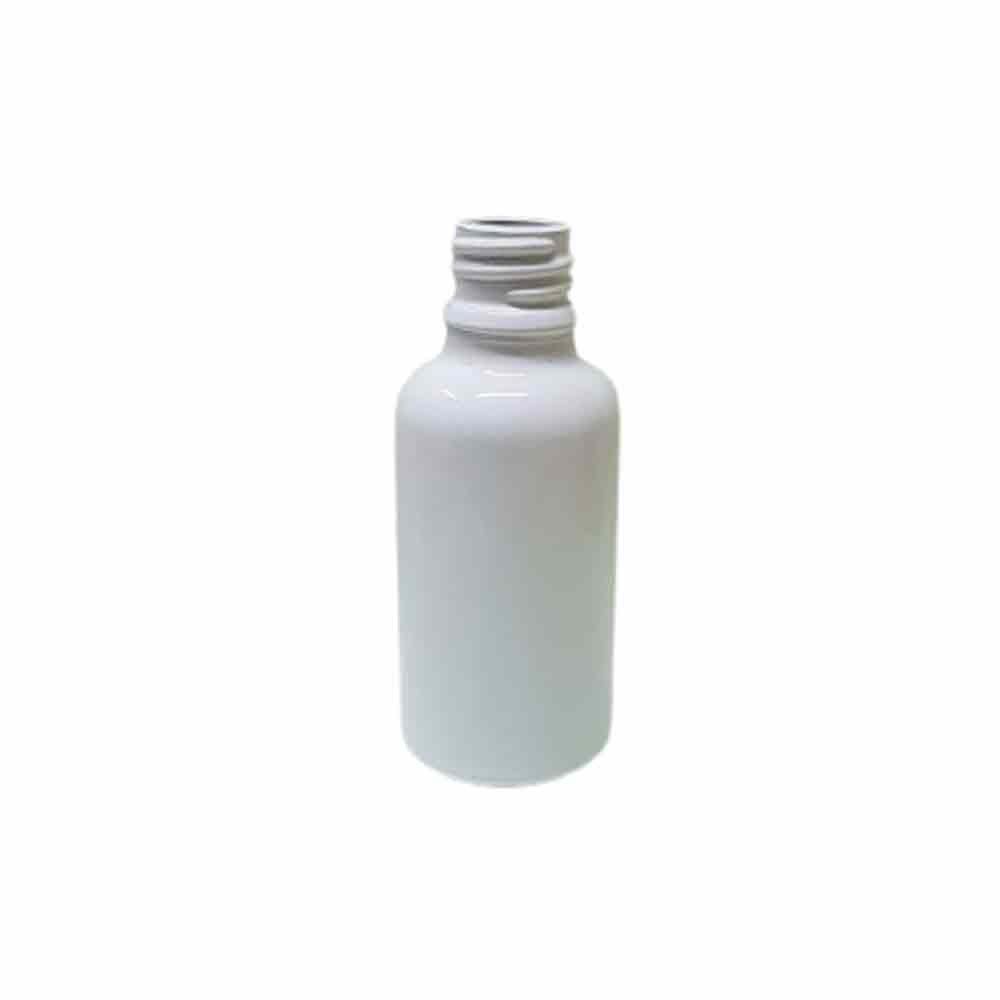 White and Black Color Coated Glass Bottle, Round, Capacity: 30ML