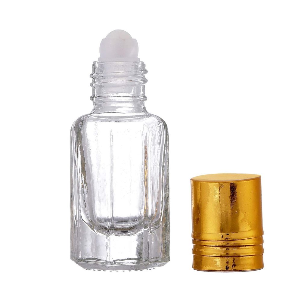 Attar Glass Empty Bottle, Round