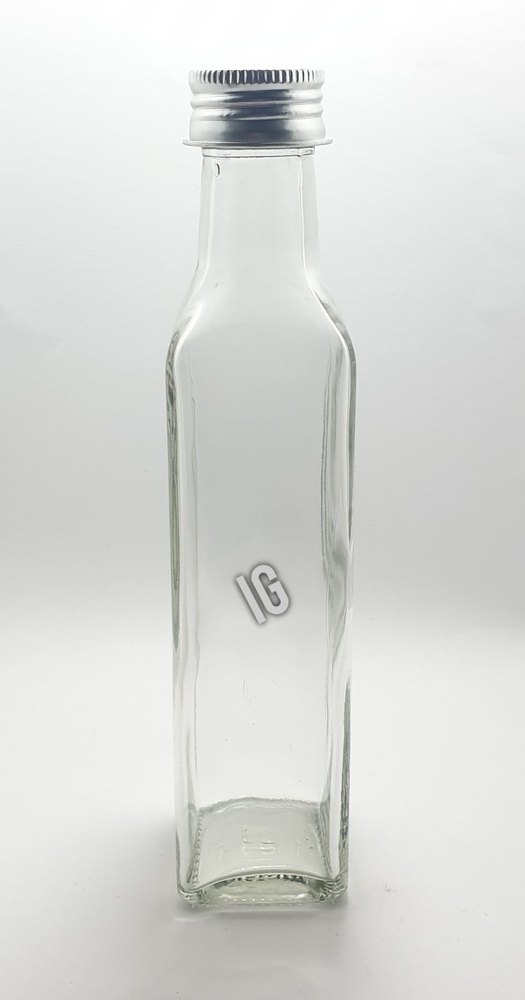 Transparent 250ml Glass Oil Bottle