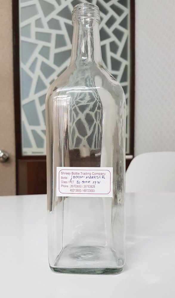 Transparent 1000 Ml Marasca Oil Glass Bottle