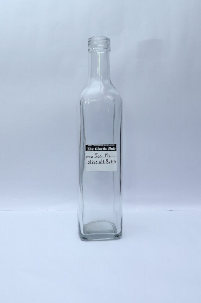 Transparent 500ml Olive Oil Glass Bottle