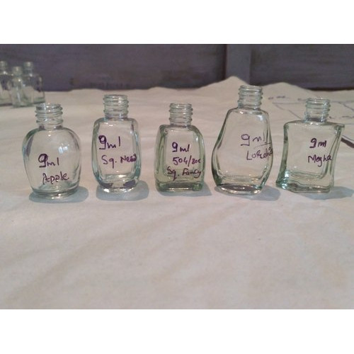 Transparent 9 Ml Nail Polish Bottle