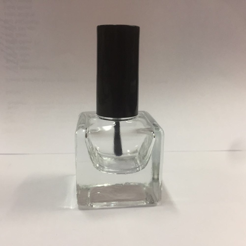 Glass Transparent 15ml Square Nail Paint Empty Bottle, Type Of Packaging: Corrugated Box