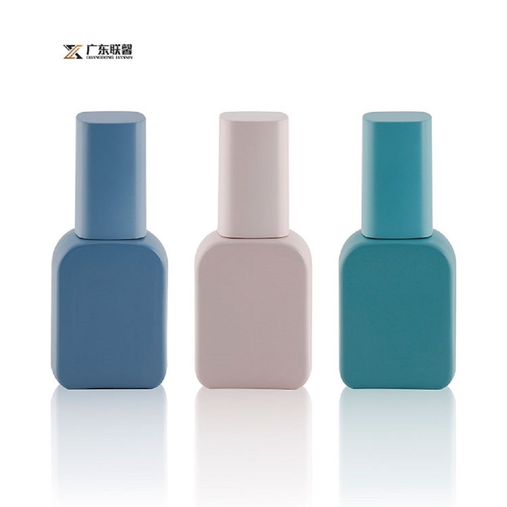 BKT2108 Square empty nail polish glass bottle with brush UV gel botle