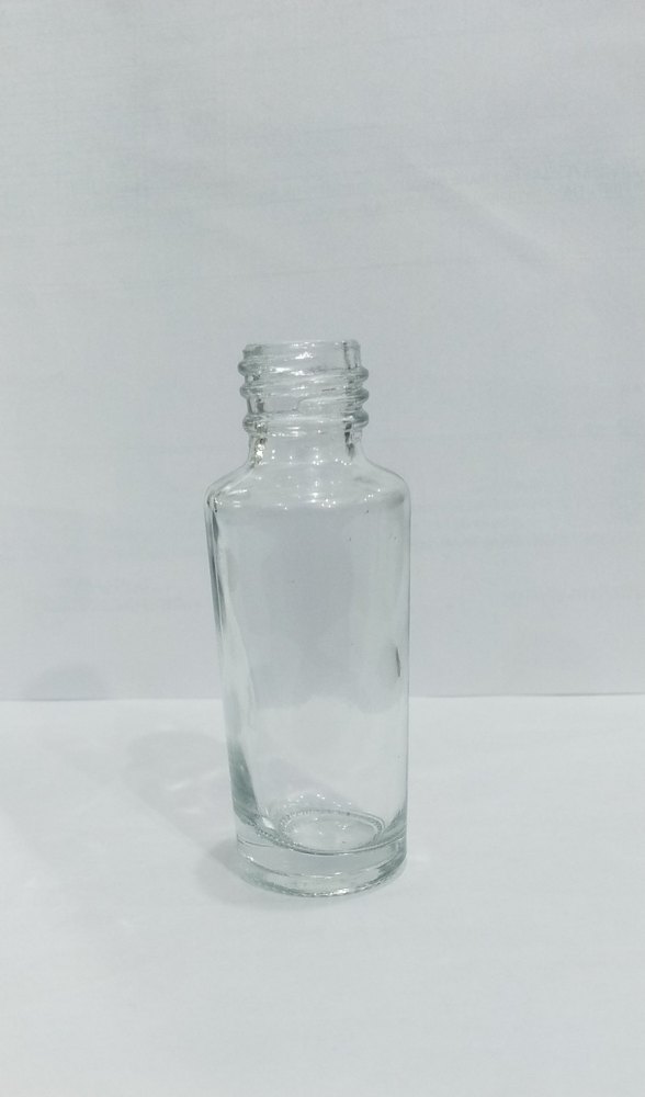 Transparent 30 Ml Nail Polish Remover Glass Bottle, Round