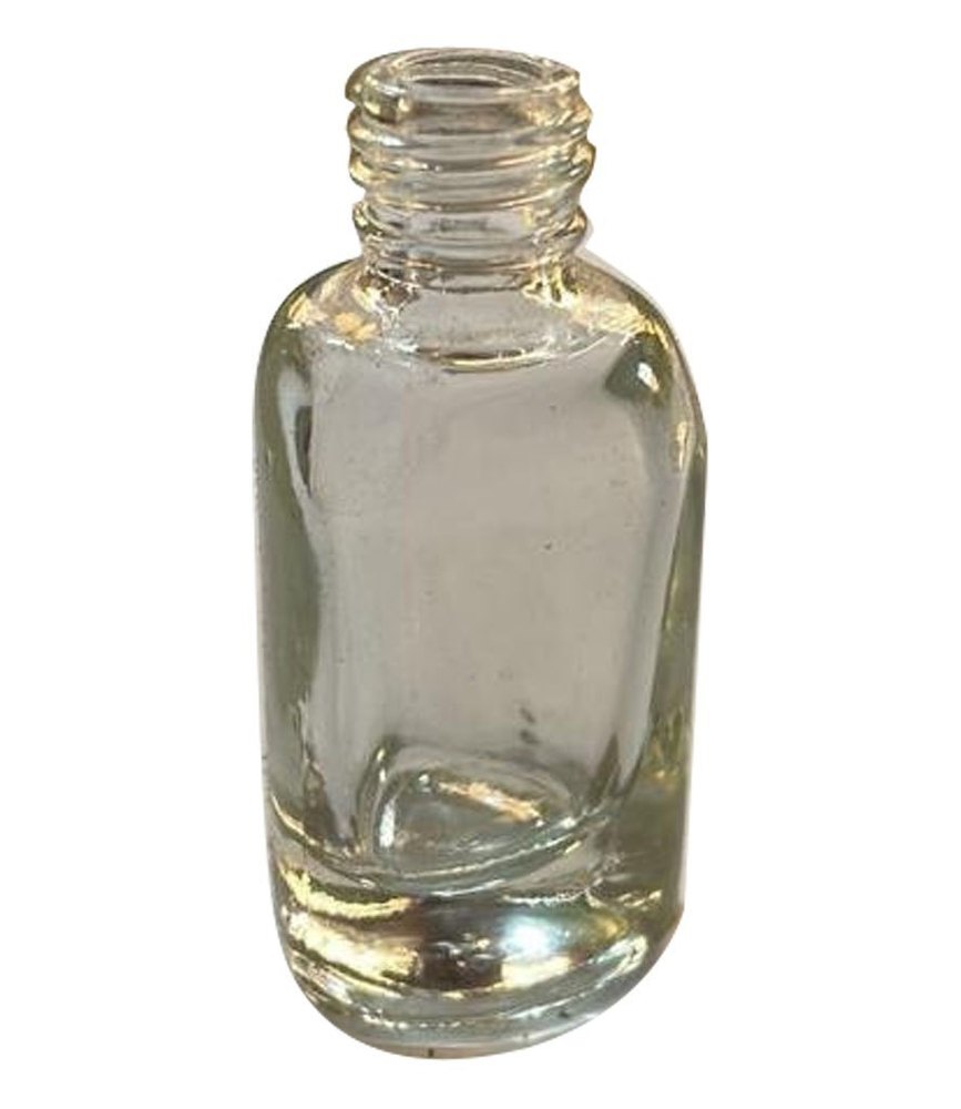 Transparent 9 Ml Saturn Nail Polish Glass Bottle, Round