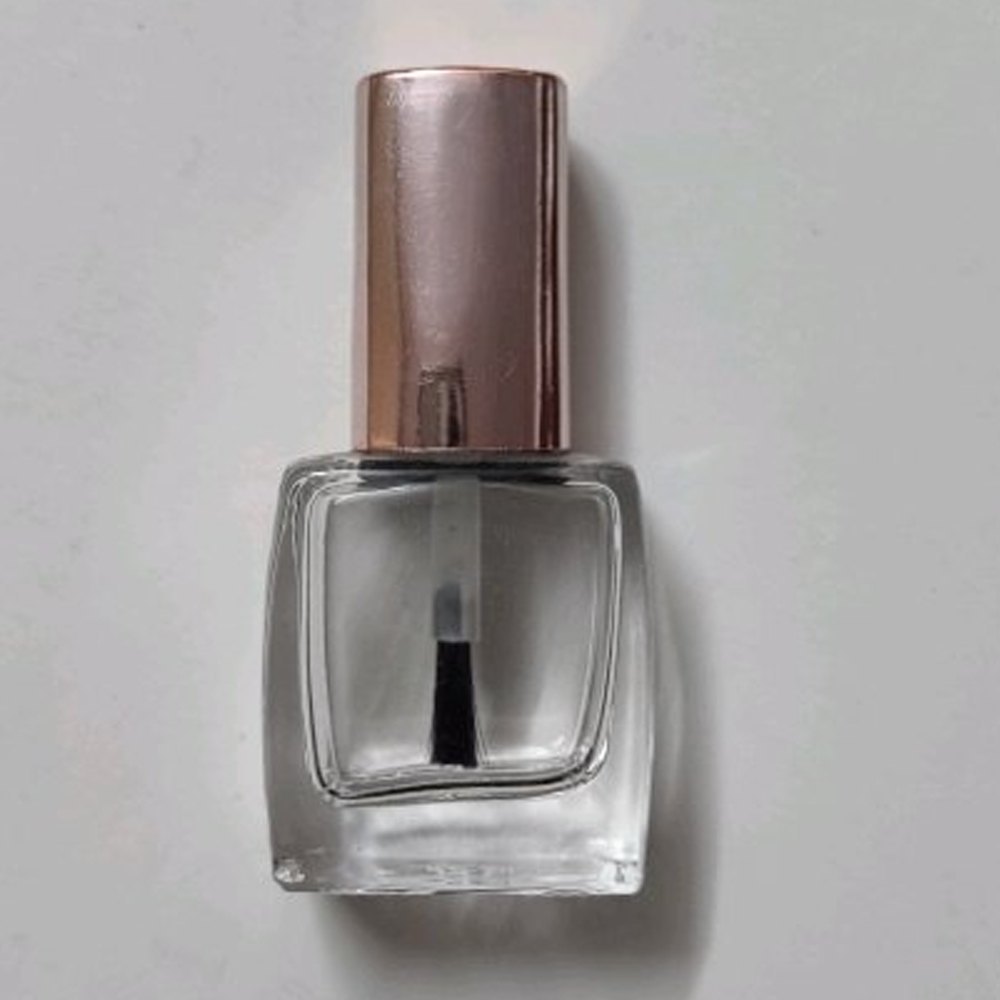 Glass Transparent Nail Polish Container, Square