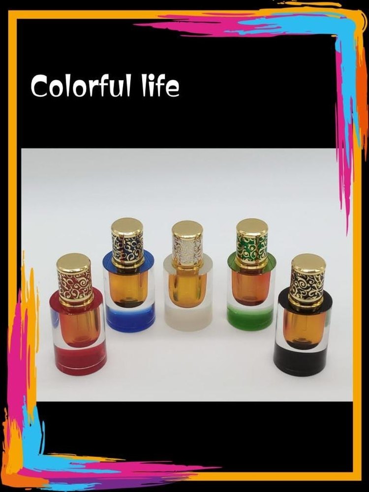 Glass Mix Crystal Attar Bottles