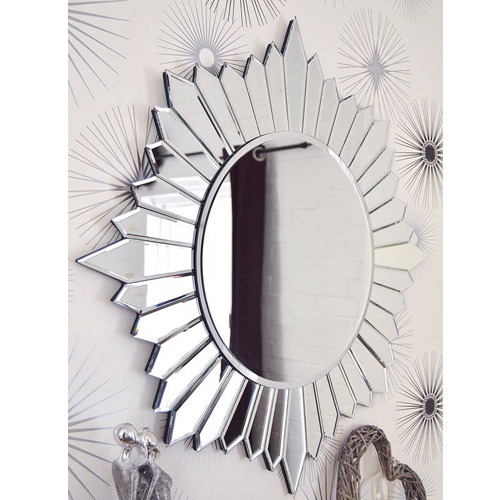 Antique Round Wall Mirror