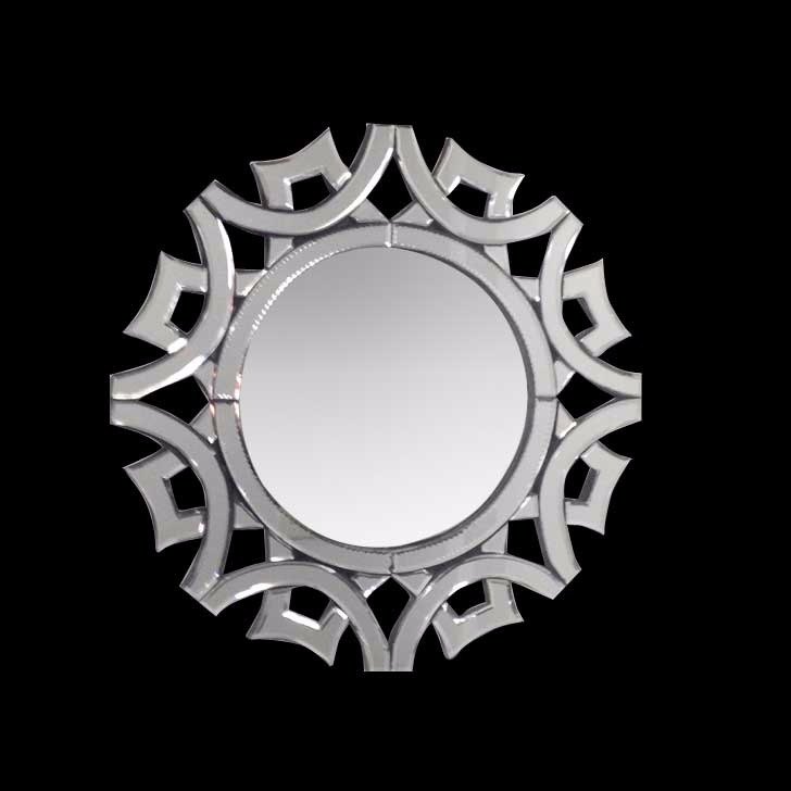 Decorative Designer Wall Mirror, Shape: Round