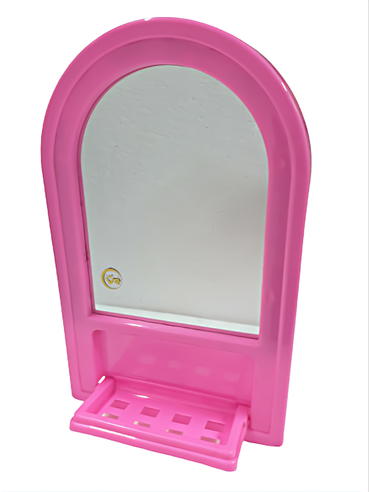 PINK BLUE GREEN CREAM RED Decorative 7x10 Inch Galaxy Plastic Bathroom Mirror, For HOME HOTEL OFFICE