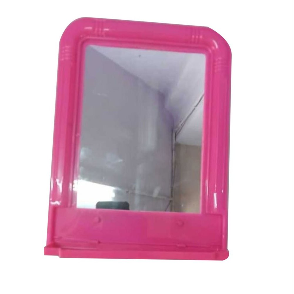 Pink Framed Wall Mirror, Mirror Shape: Rectangular