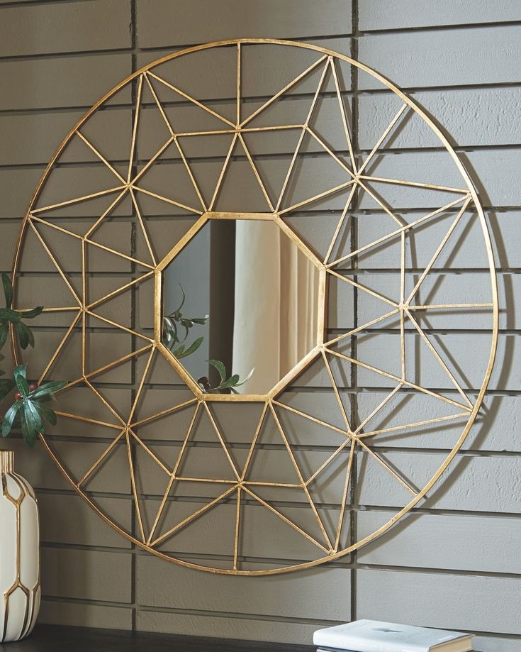 Modern Stainless Steel Gold Mirror Frame, Size/Dimension: Standard