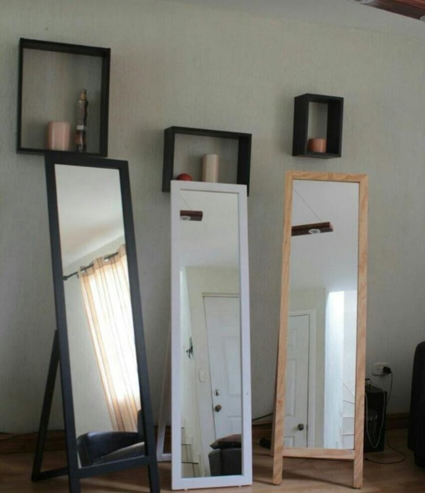 Italian Fiber Synthetic Frame Glass Floor Mirror / Standing Mirror, Size: Varies