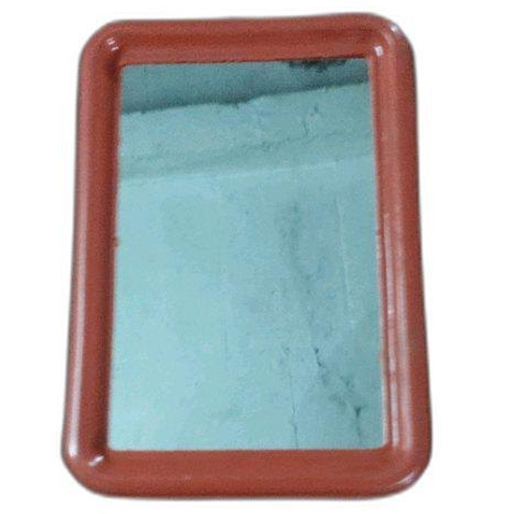 Red(Frame) Polished 7x5inch Table Mirror, For Home, Size: 7x5inch(LXW)