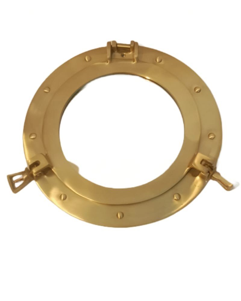 Polished Antique Porthole Mirrors