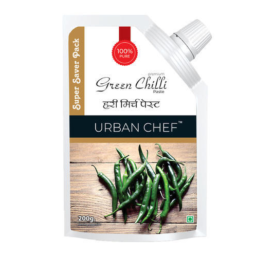 200gm Green Chili Paste, Packaging: Pouch