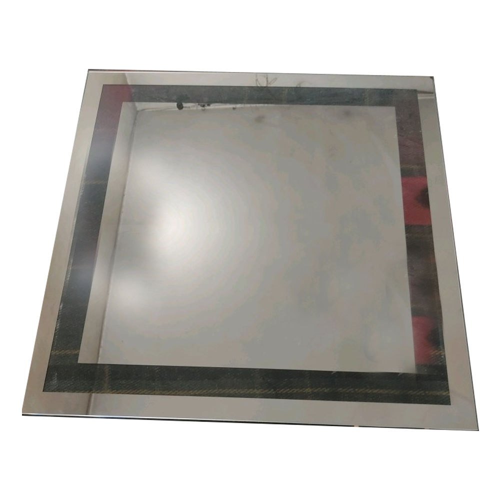 Rectangular Plain Mirror Glass, For Home