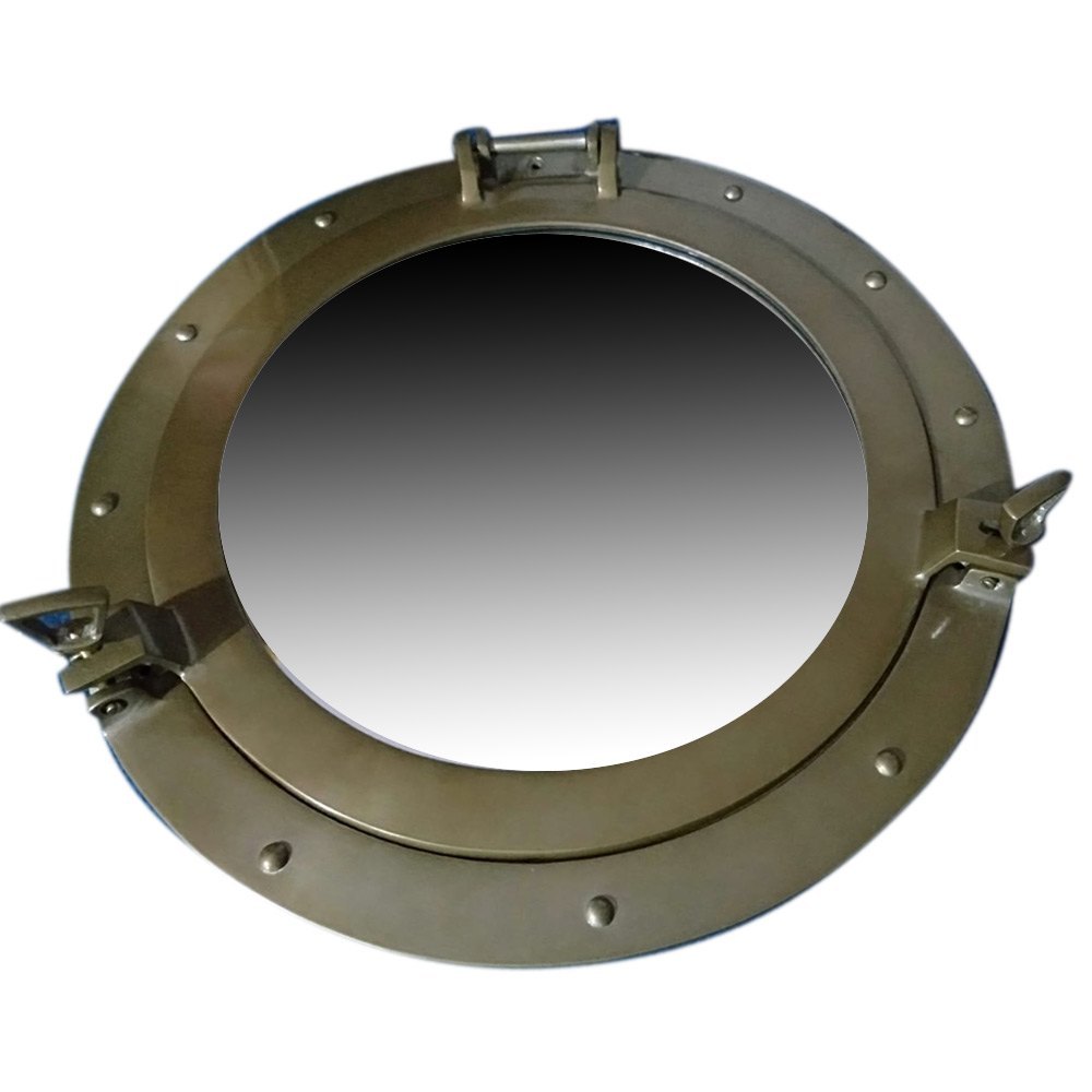 Brass Porthole Mirror