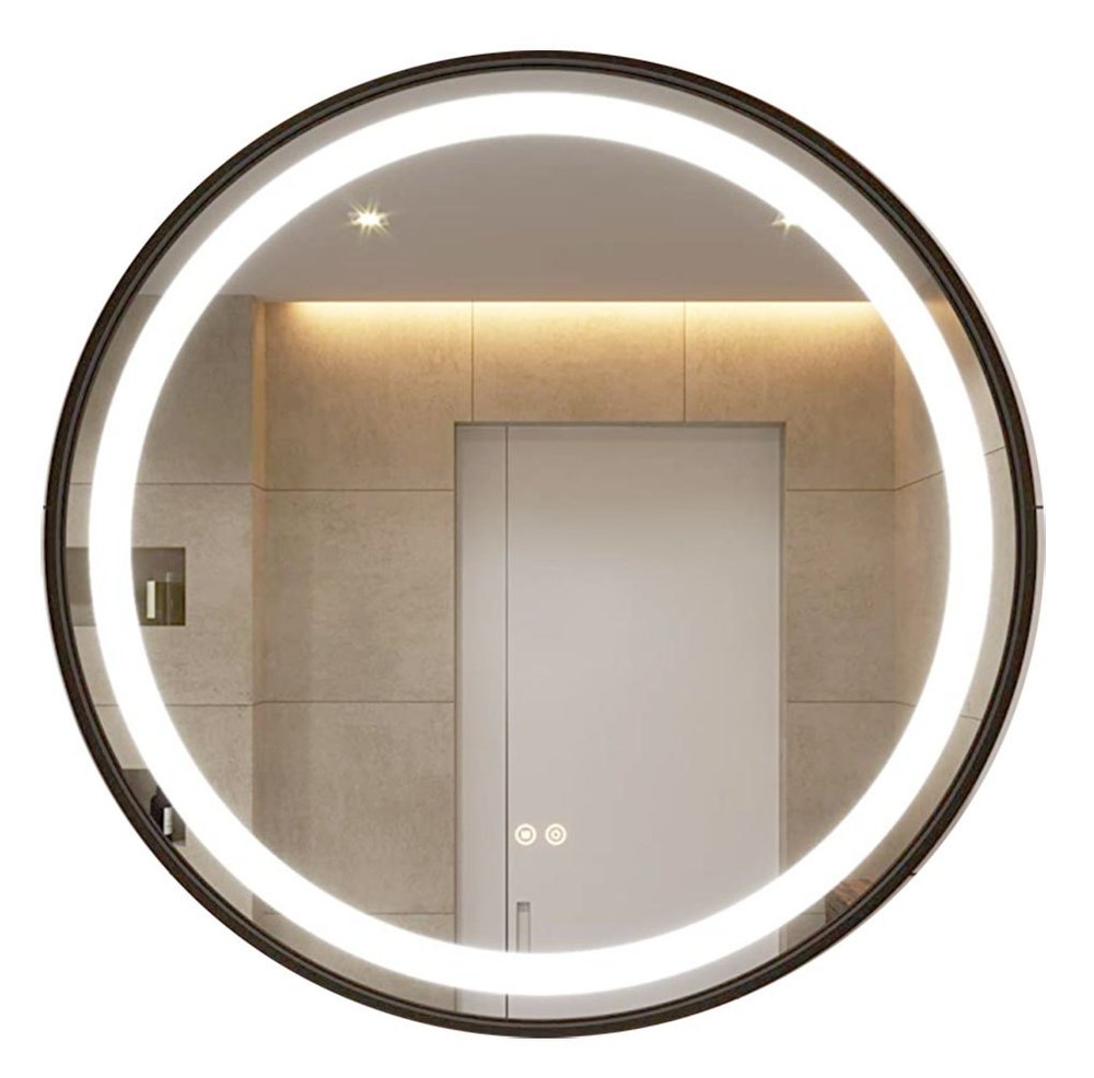 Glossy Glass Fog Free LED Mirror, For Bathroom