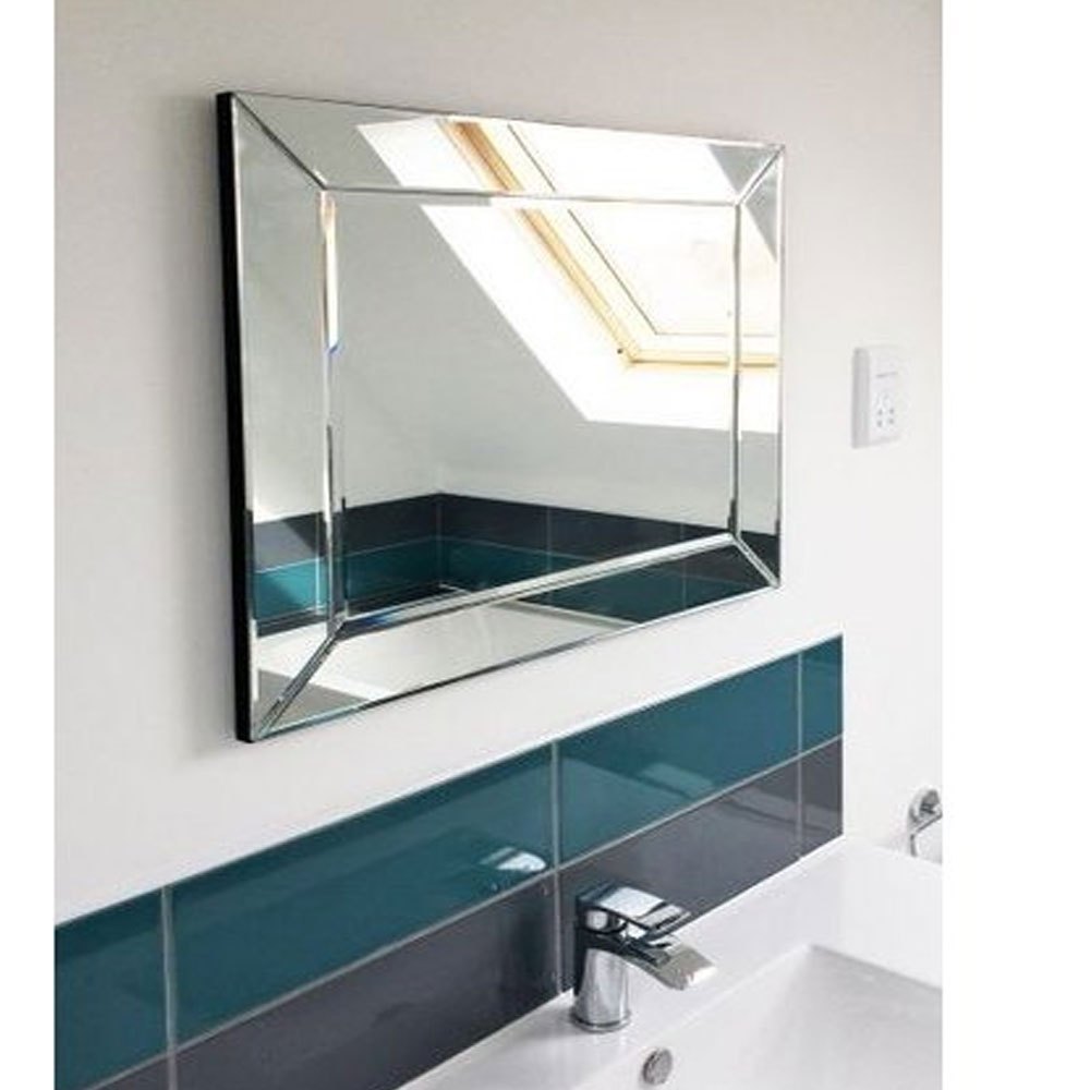 Glass Wall Mounted Single Side Bathroom Mirror