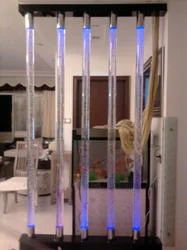 Transparent Glossy Glass Pillars