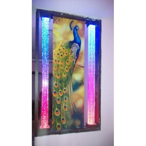 Decorative Glass Pillar, Size: 8 Feet