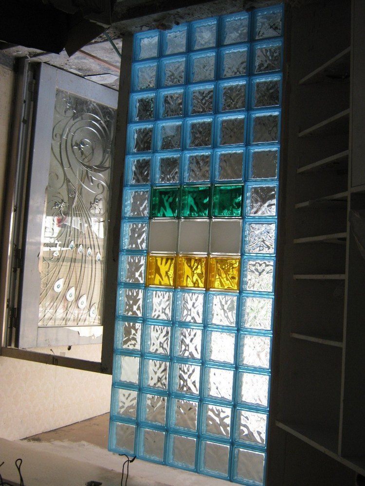 Decorative Transparent Designer Glass Block, Size: 190x190x80