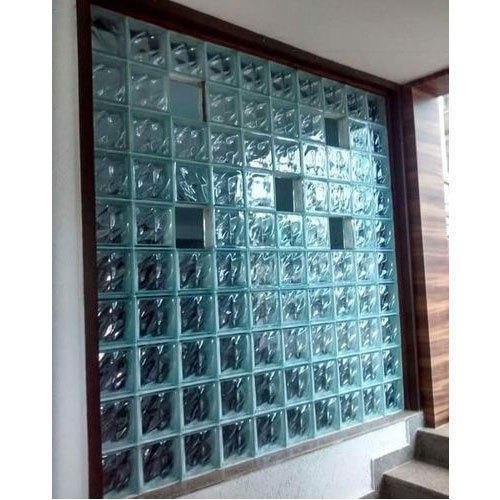 Transparent Self design Glass Bricks, For Decoration, Size: 150 mm x 150 mm