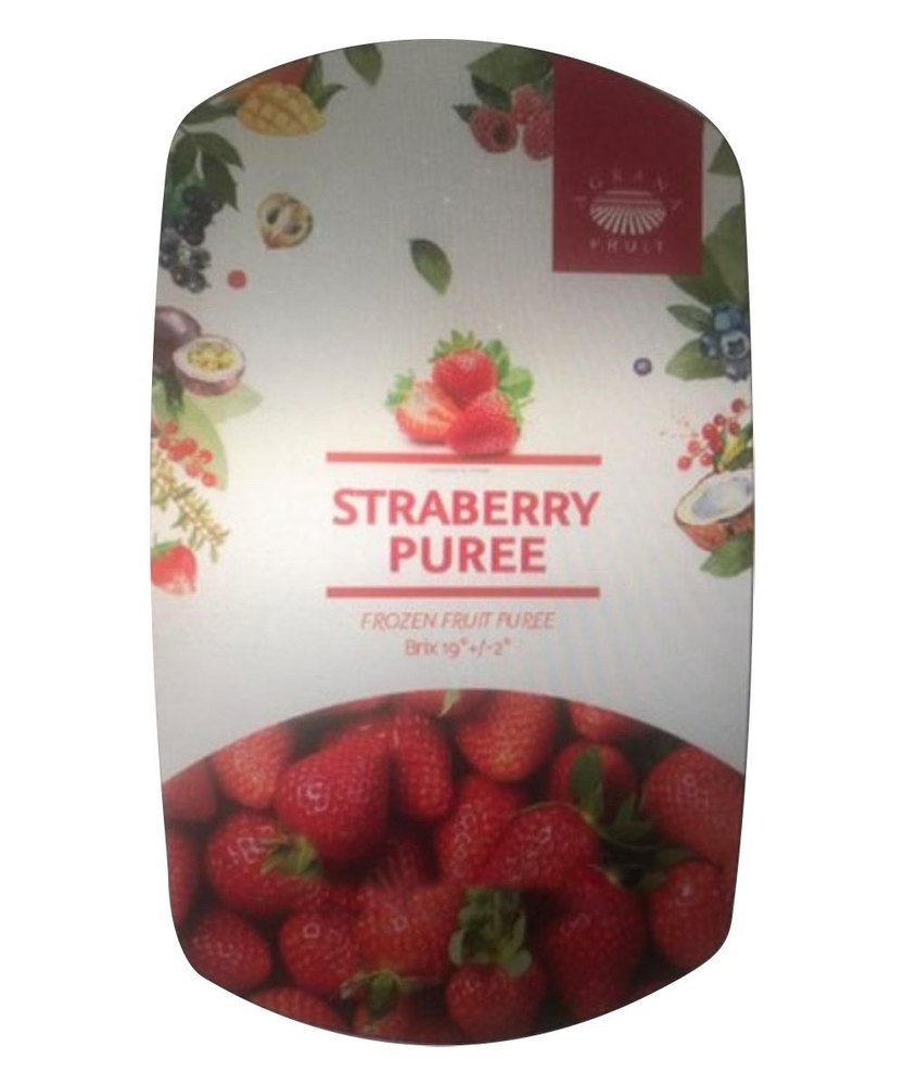 Frozen Strawberry Puree, Packaging Size: 1 kg, Packaging Type: Packet img