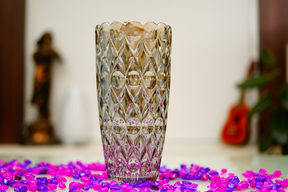 Glass Vase, Shape: Cylindrical