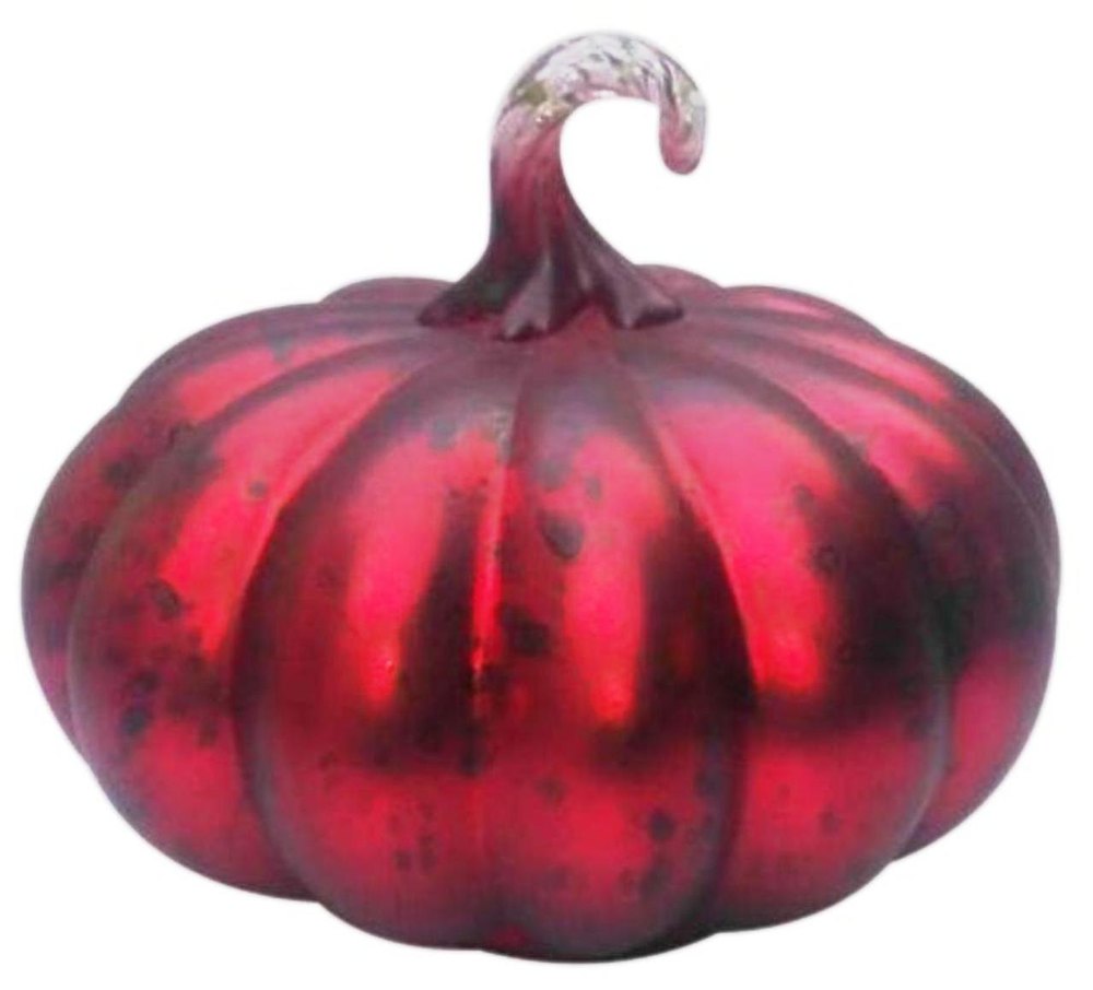 Red Glass Decorative Pumpkin, For Decoration