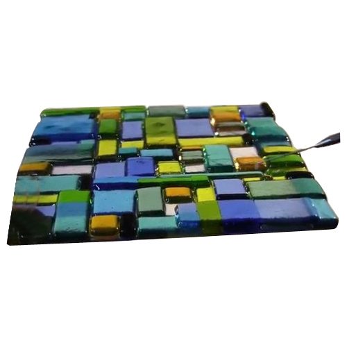 Multicolor Fused Glass, Size: 2*2 Feet