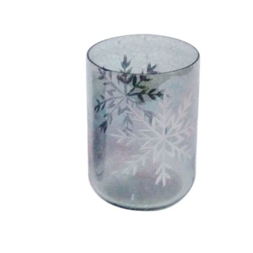 Modern Glass Circular Flower Cutting Vase, Size: 6X4 Inch, Shape: Round Shaped