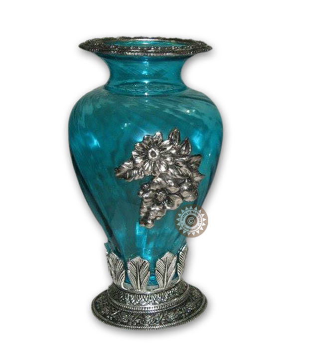 Metal Glass Vase