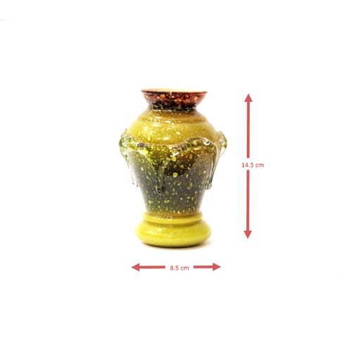 Polished KIng Crown Glass Flower Vase, Size: Small, For Decoration