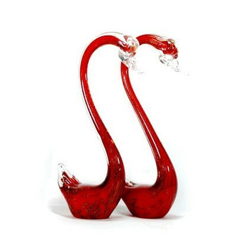 Red Decorative Glass Animal