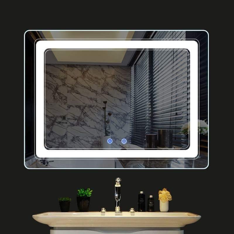 Wall Mounted Cool White Square Led Bathroom Mirror