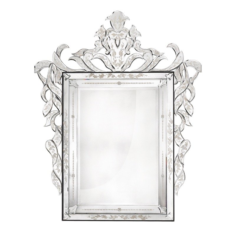 Rectangular Antique Venetian Designer Mirror, Size: 34x42