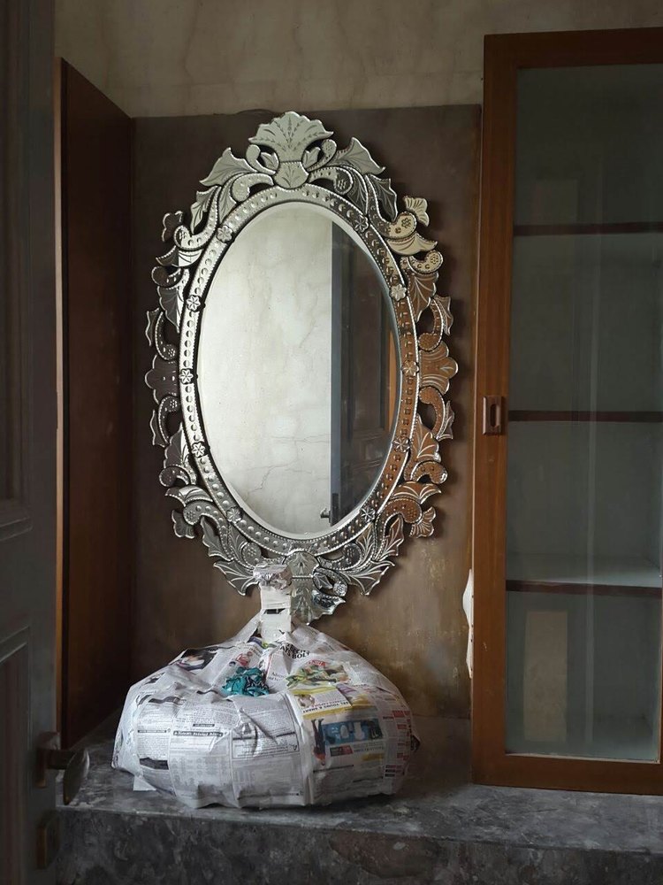 Oval Antique Venetian Mirror