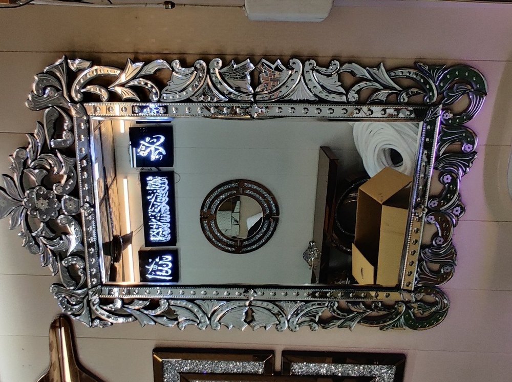 Rectangular, Square Etc. Transparent Antique Venetian Mirror