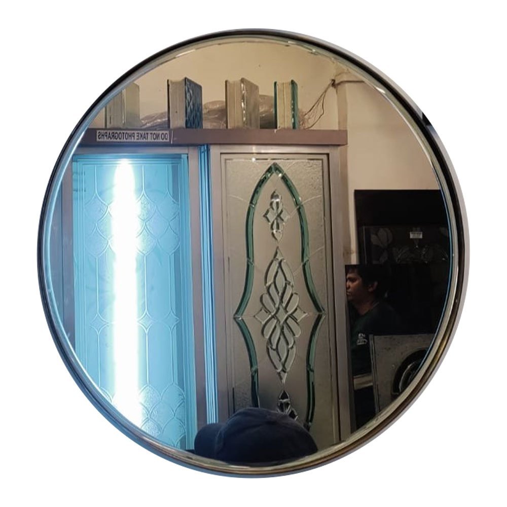 White Wall Antique Mirror, Thickness: 5mm