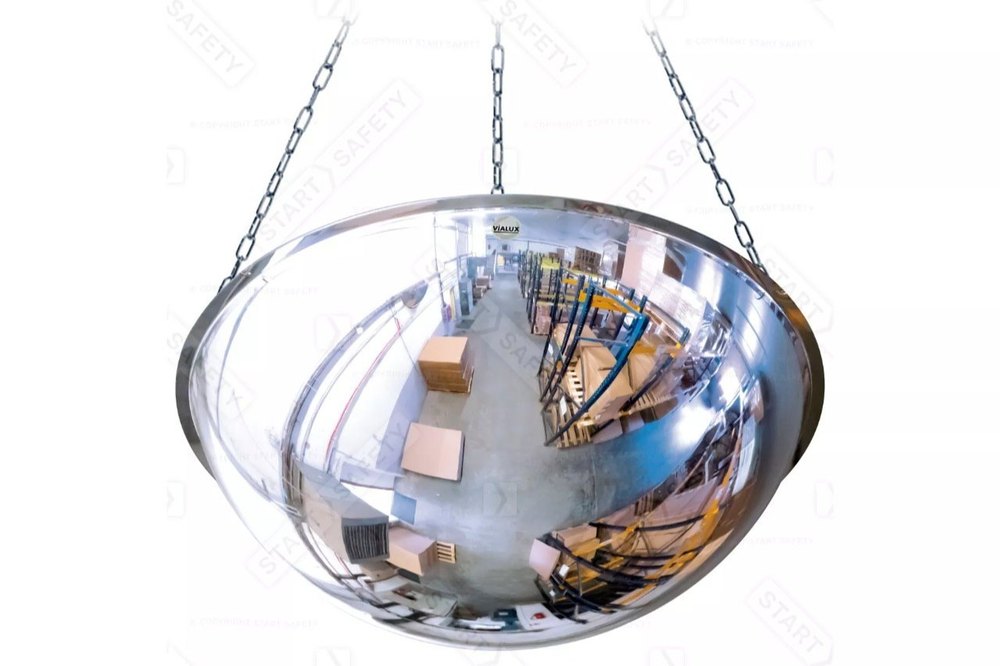 Polycarbonate Round Full Dome Mirrors, Size: 65, 80 cm