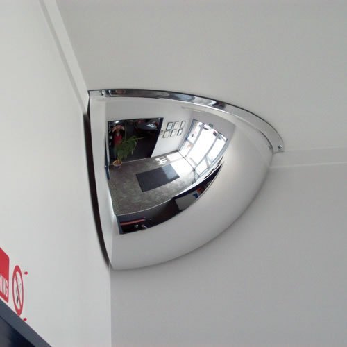 Indian black Quarter Dome Mirrorv 18, For parking area